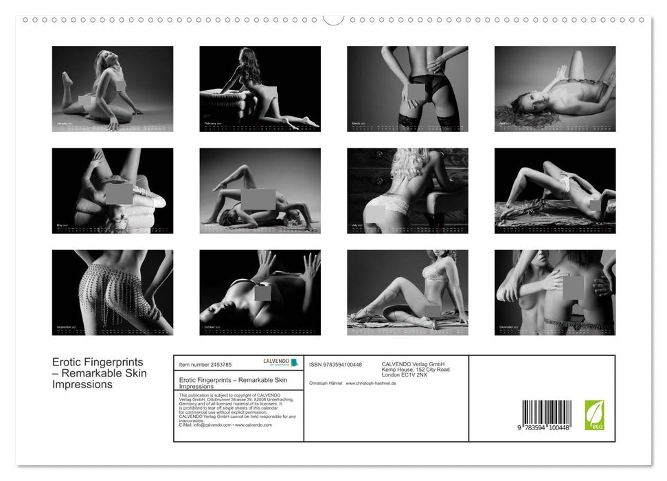 Erotic Fingerprints – Remarkable Skin Impressions (CALVENDO Premium-Calendar 2027)