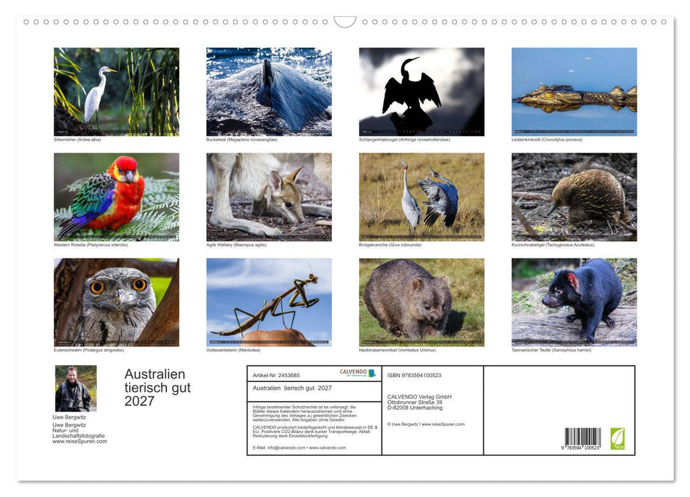 Australien tierisch gut 2027 (CALVENDO Wandkalender 2027)