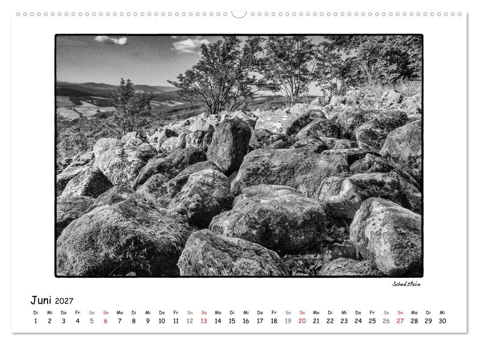 RHÖN SCHWARZ-WEISS (CALVENDO Wandkalender 2027)