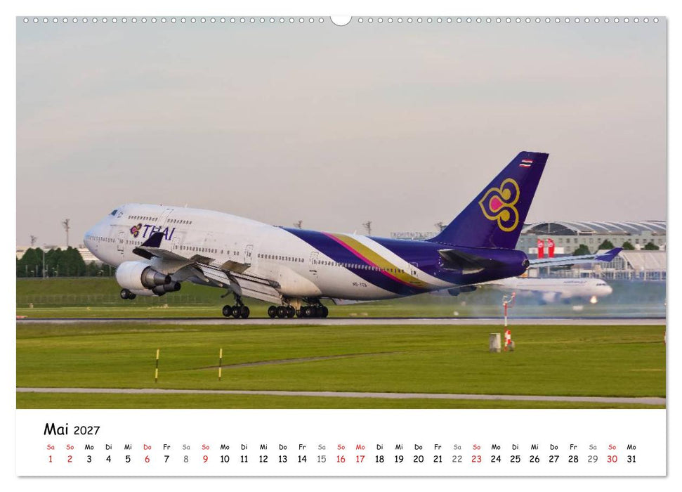 Airliner in München / 2027 (CALVENDO Wandkalender 2027)