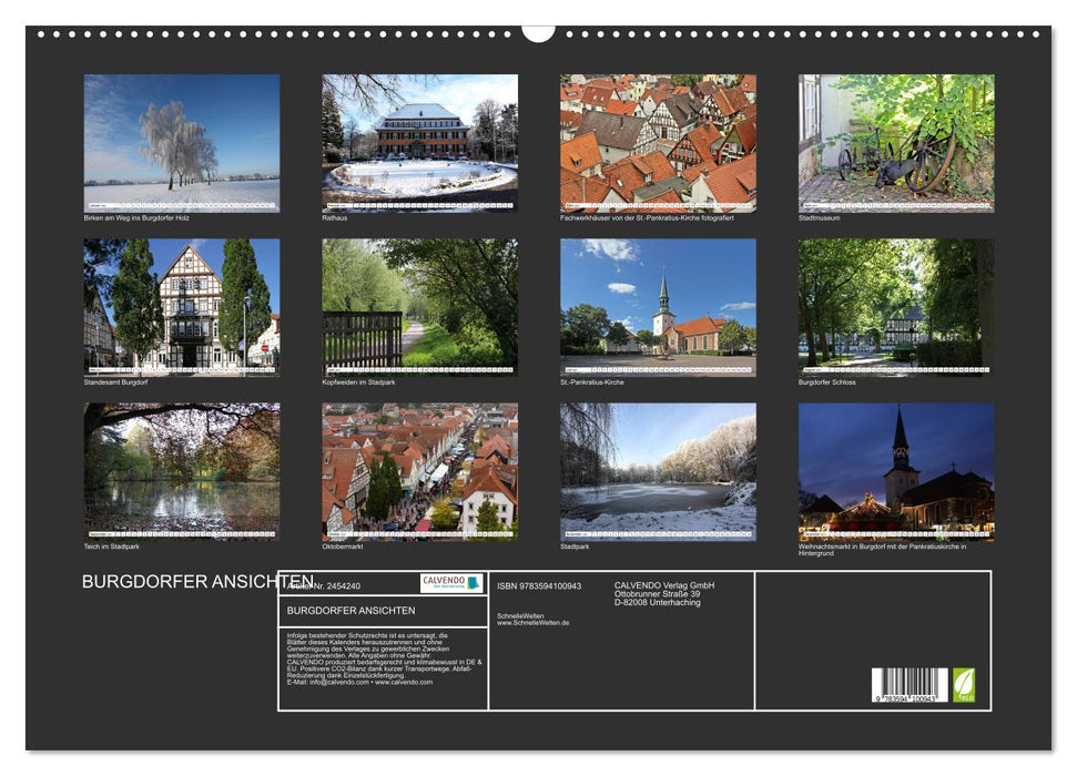 BURGDORFER ANSICHTEN (CALVENDO Wandkalender 2027)