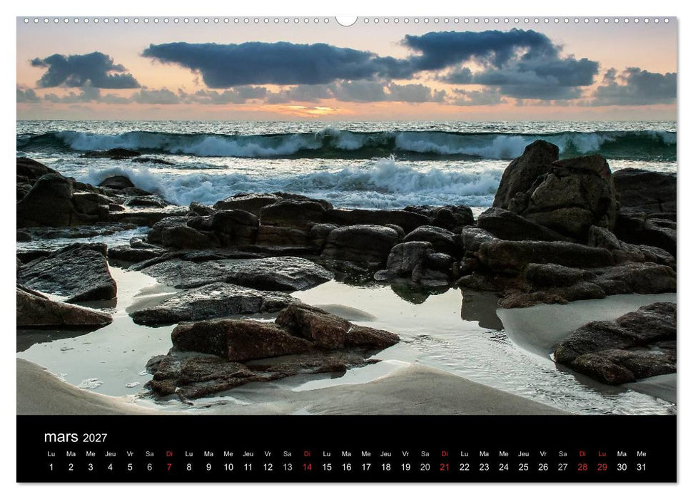 La Bretagne - prises de vue sur un paysage côtier (CALVENDO Calendrier supérieur 2027)