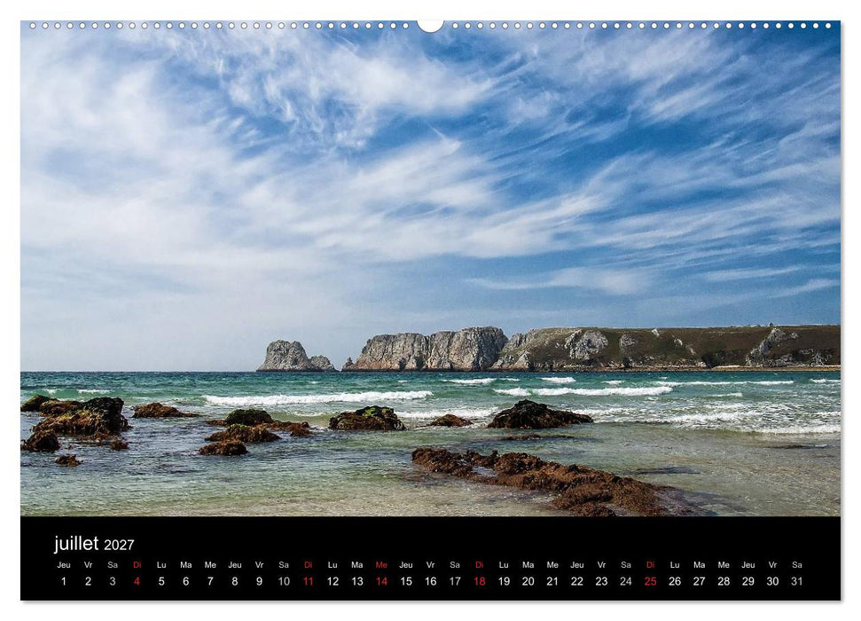 La Bretagne - prises de vue sur un paysage côtier (CALVENDO Calendrier supérieur 2027)