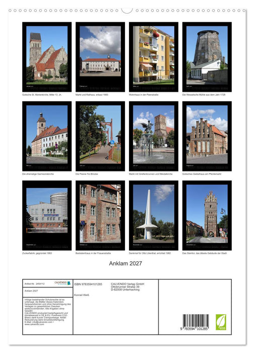 Anklam 2027 (CALVENDO Premium Wandkalender 2027)
