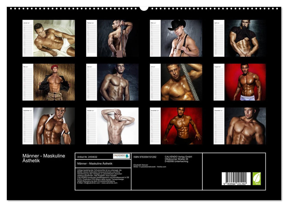 Männer - Maskuline Ästhetik (CALVENDO Premium Wandkalender 2027)