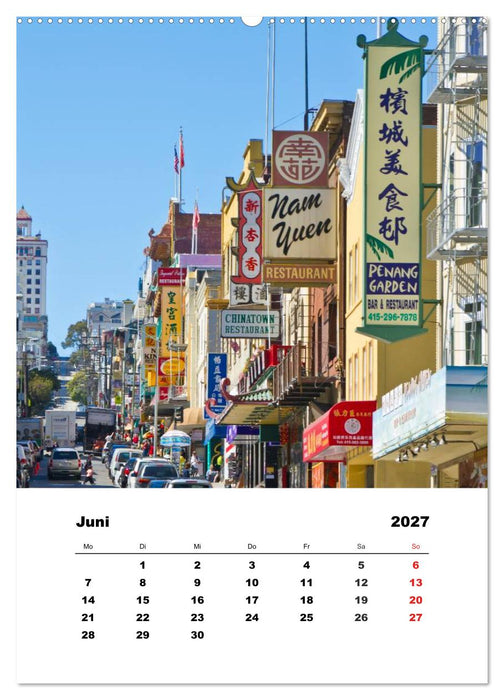 SAN FRANCISCO im Sommer (CALVENDO Wandkalender 2027)
