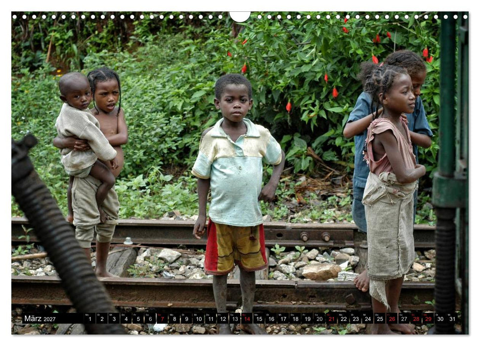 Mit der Eisenbahn durch Madagaskar (CALVENDO Wandkalender 2027)