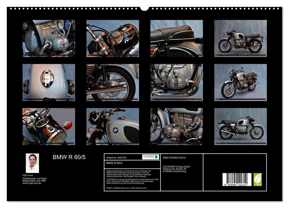 BMW R 60/5 (CALVENDO Premium Wandkalender 2027)