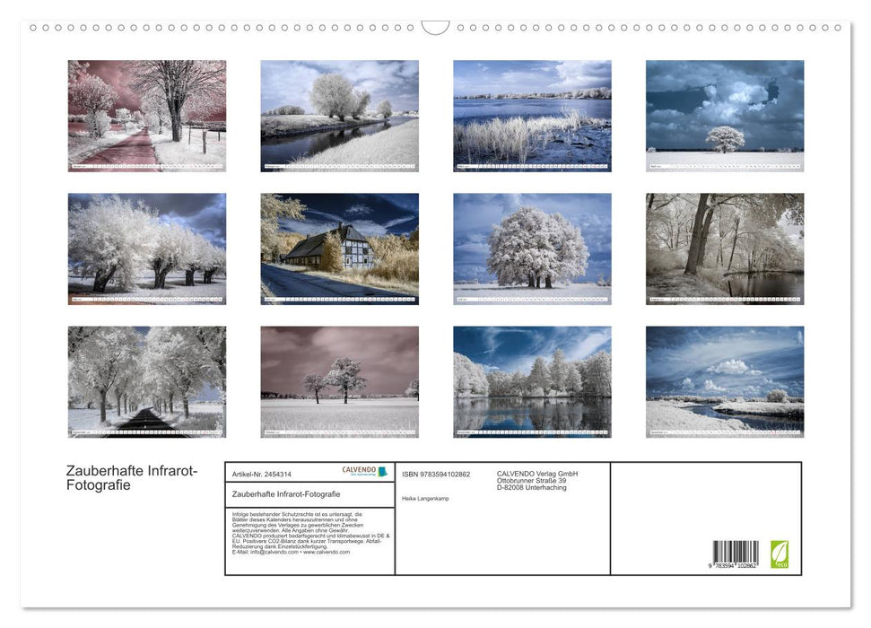 Zauberhafte Infrarot-Fotografie (CALVENDO Wandkalender 2027)