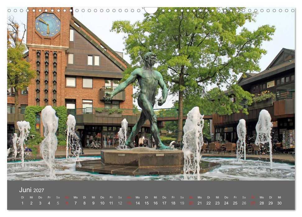 Grosse Brunnen und Wasserspiele in Düsseldorf (CALVENDO Wandkalender 2027)