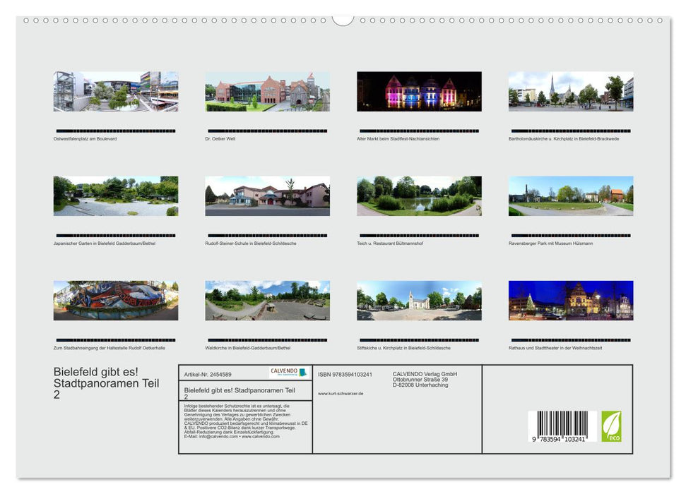 Bielefeld gibt es! Stadtpanoramen Teil 2 (CALVENDO Premium Wandkalender 2027)