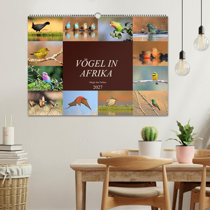 Vögel in Afrika - Magie der Farben (CALVENDO Wandkalender 2027)