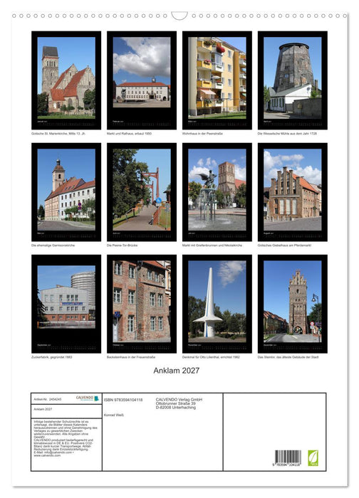 Anklam 2027 (CALVENDO Wandkalender 2027)