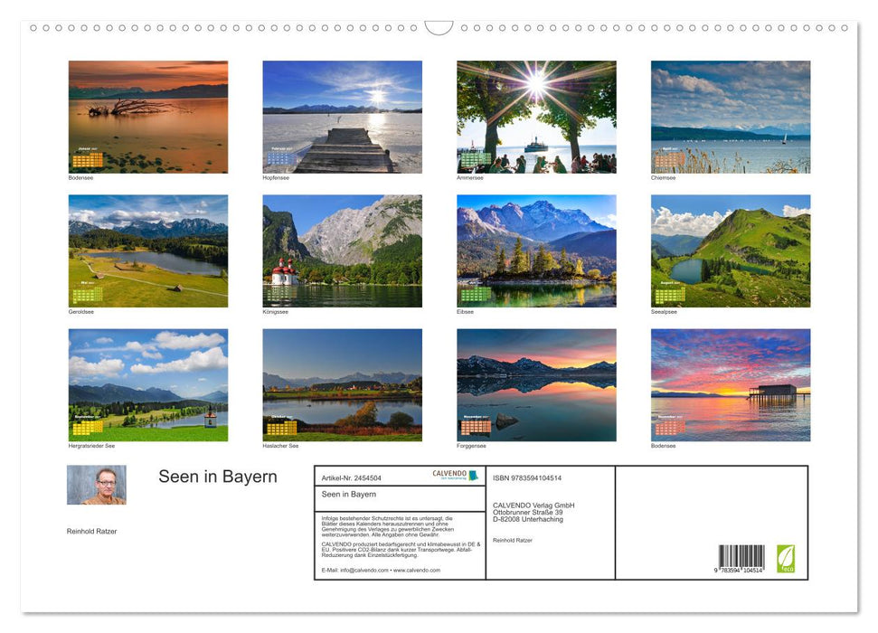 Seen in Bayern (CALVENDO Wandkalender 2027)