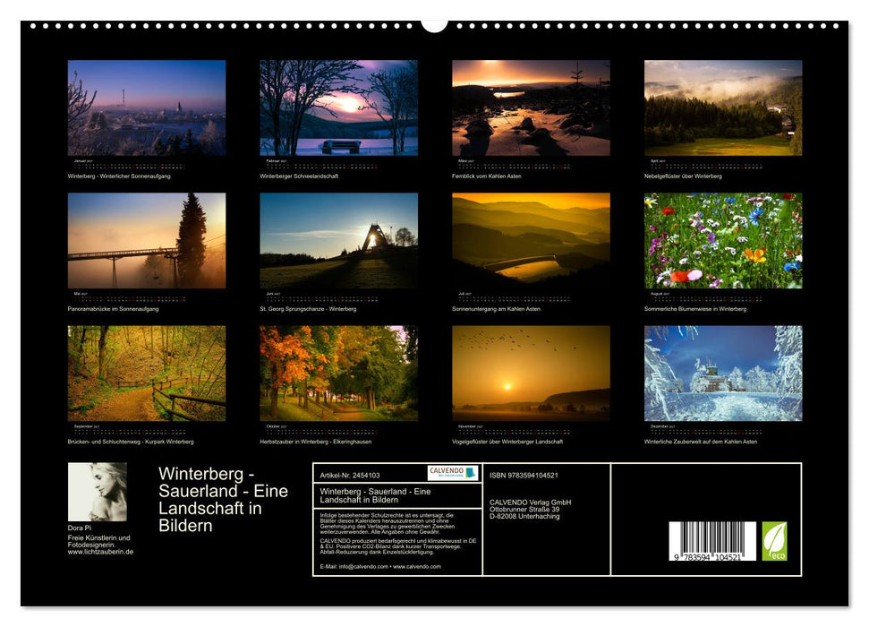 Winterberg - Sauerland - Eine Landschaft in Bildern (CALVENDO Premium Wandkalender 2027)
