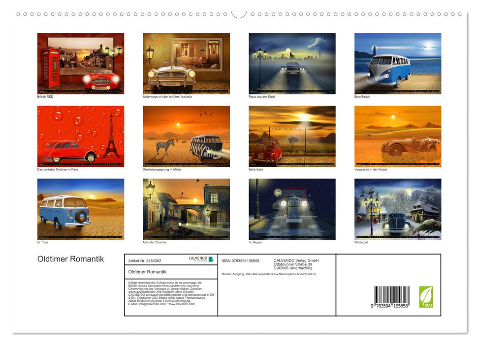 Oldtimer Romantik (CALVENDO Premium Wandkalender 2027)