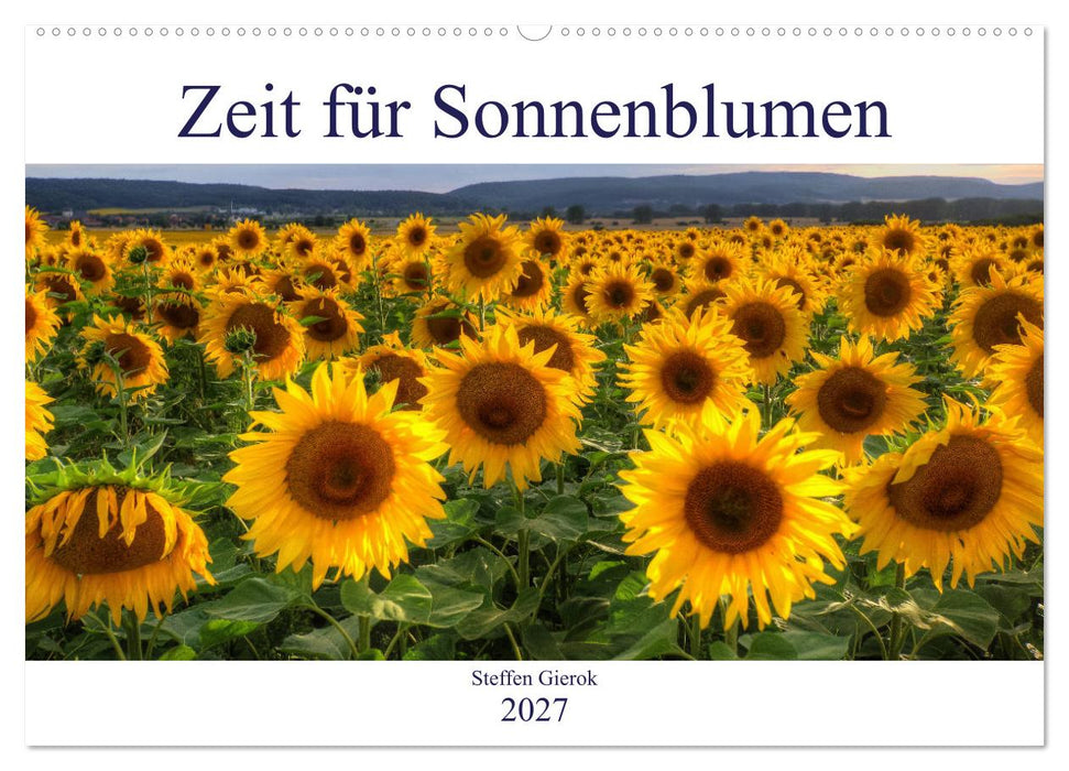 Zeit für Sonnenblumen (CALVENDO Wandkalender 2027)