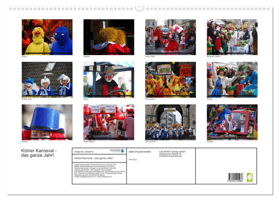 Kölner Karneval - das ganze Jahr! (CALVENDO Wandkalender 2027)