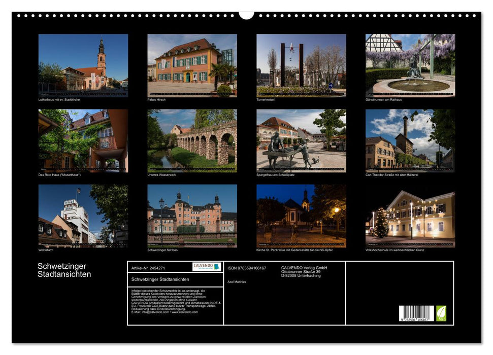 Schwetzinger Stadtansichten (CALVENDO Wandkalender 2027)