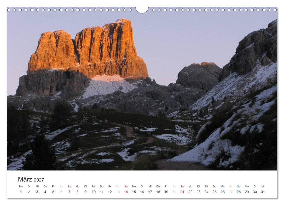 Bergwelten - Vom Voralpenland zu den Zentralalpen (CALVENDO Wandkalender 2027)