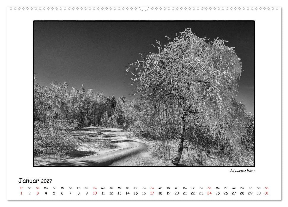 RHÖN SCHWARZ-WEISS (CALVENDO Premium Wandkalender 2027)