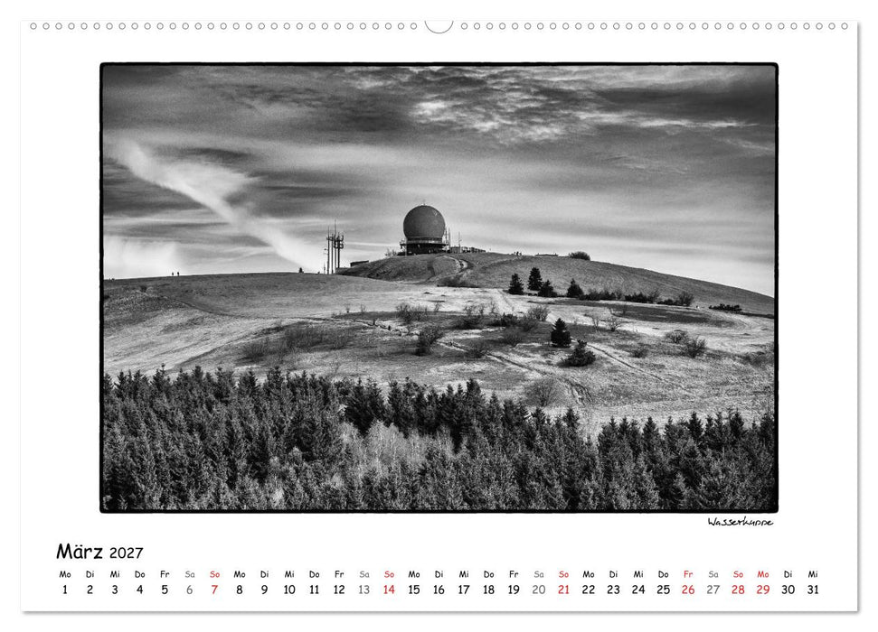 RHÖN SCHWARZ-WEISS (CALVENDO Premium Wandkalender 2027)