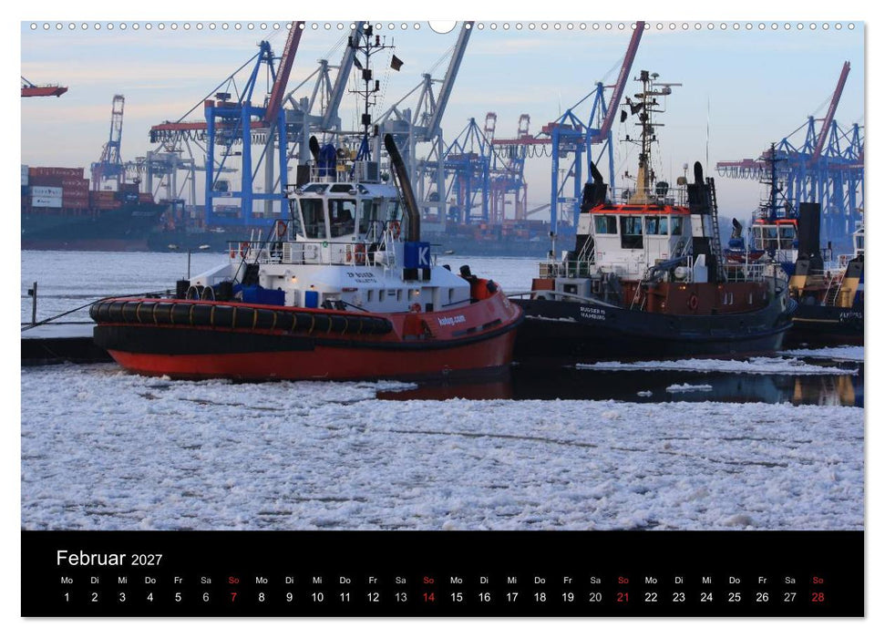 Schiffe auf der Elbe (CALVENDO Premium Wandkalender 2027)