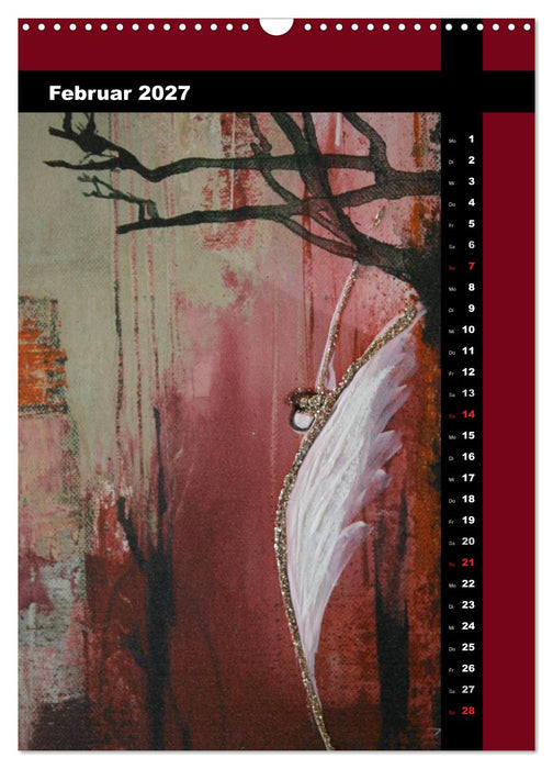 Farbenfrohe Engel (CALVENDO Wandkalender 2027)
