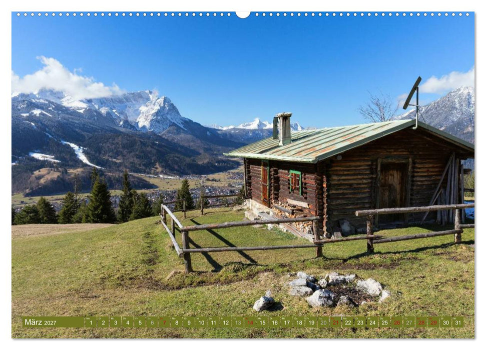 Rund um die Zugspitze (CALVENDO Premium Wandkalender 2027)
