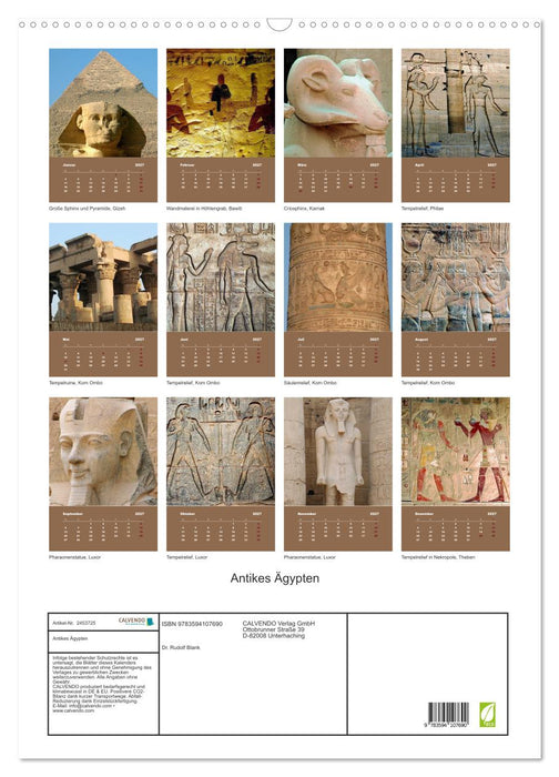 Antikes Ägypten (CALVENDO Wandkalender 2027)