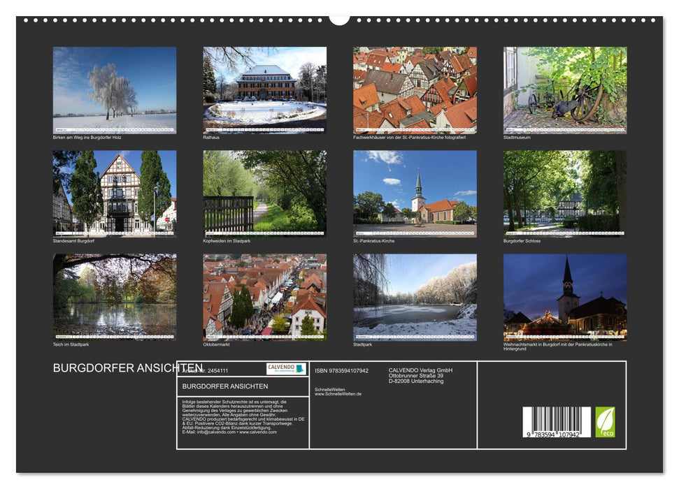 BURGDORFER ANSICHTEN (CALVENDO Premium Wandkalender 2027)