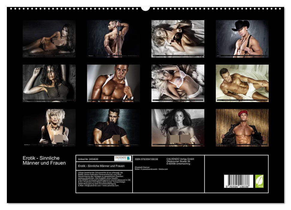 Erotik - Sinnliche Männer und Frauen (CALVENDO Premium Wandkalender 2027)