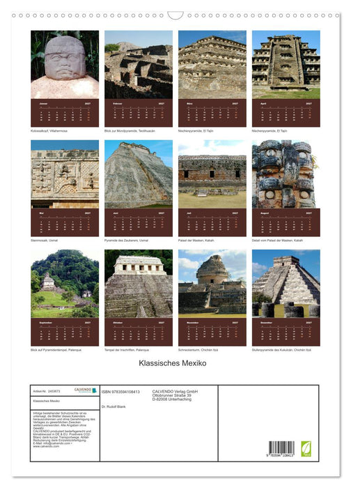 Klassisches Mexiko (CALVENDO Wandkalender 2027)