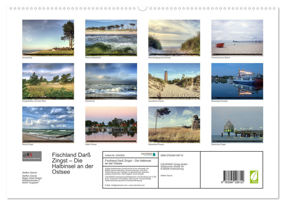 Fischland Darß Zingst – Die Halbinsel an der Ostsee (CALVENDO Premium Wandkalender 2027)
