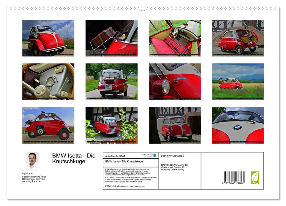 BMW Isetta - Die Knutschkugel (CALVENDO Premium Wandkalender 2027)