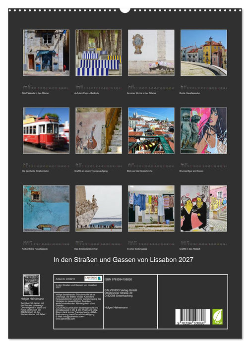 In den Straßen und Gassen von Lissabon 2027 (CALVENDO Premium Wandkalender 2027)