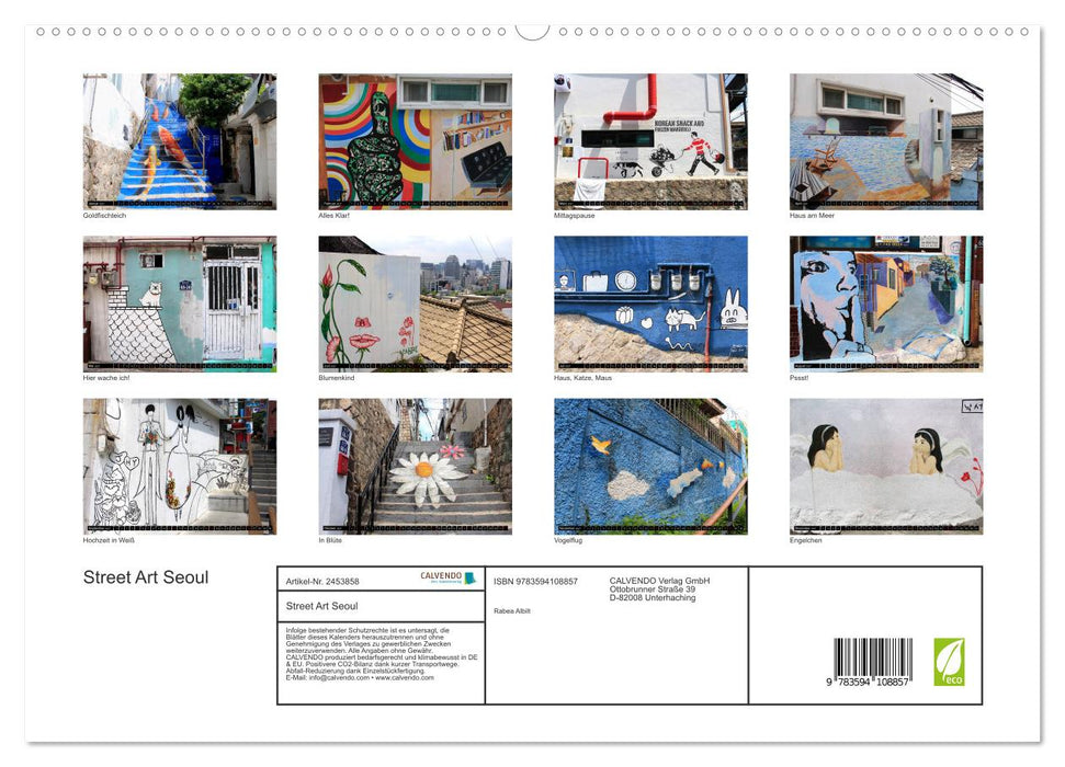 Street Art Seoul (CALVENDO Premium Wandkalender 2027)