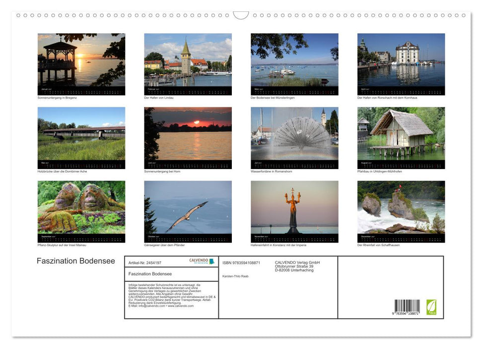 Faszination Bodensee (CALVENDO Wandkalender 2027)