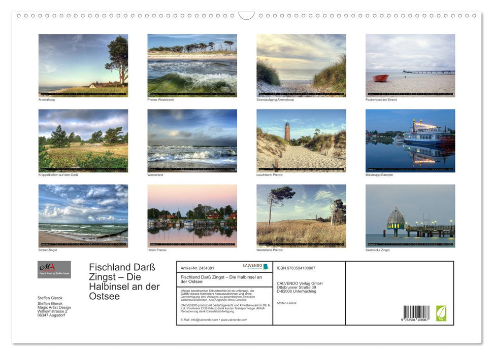 Fischland Darß Zingst – Die Halbinsel an der Ostsee (CALVENDO Wandkalender 2027)