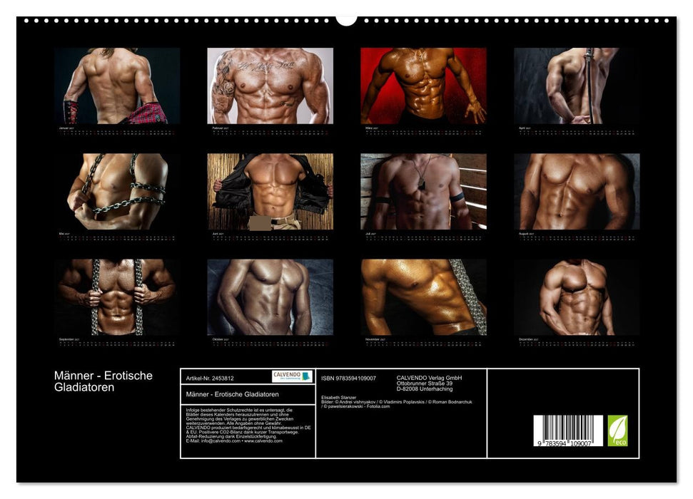Männer - Erotische Gladiatoren (CALVENDO Premium Wandkalender 2027)