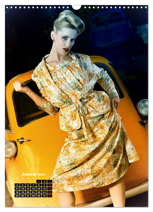 Die Isetta trifft Modells Ein Rollermobil zum Knutschen (CALVENDO Wandkalender 2027)