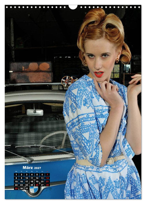 Die Isetta trifft Modells Ein Rollermobil zum Knutschen (CALVENDO Wandkalender 2027)