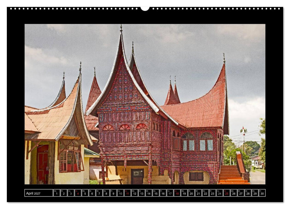 Sumatra – Architektur und Landschaft (CALVENDO Wandkalender 2027)