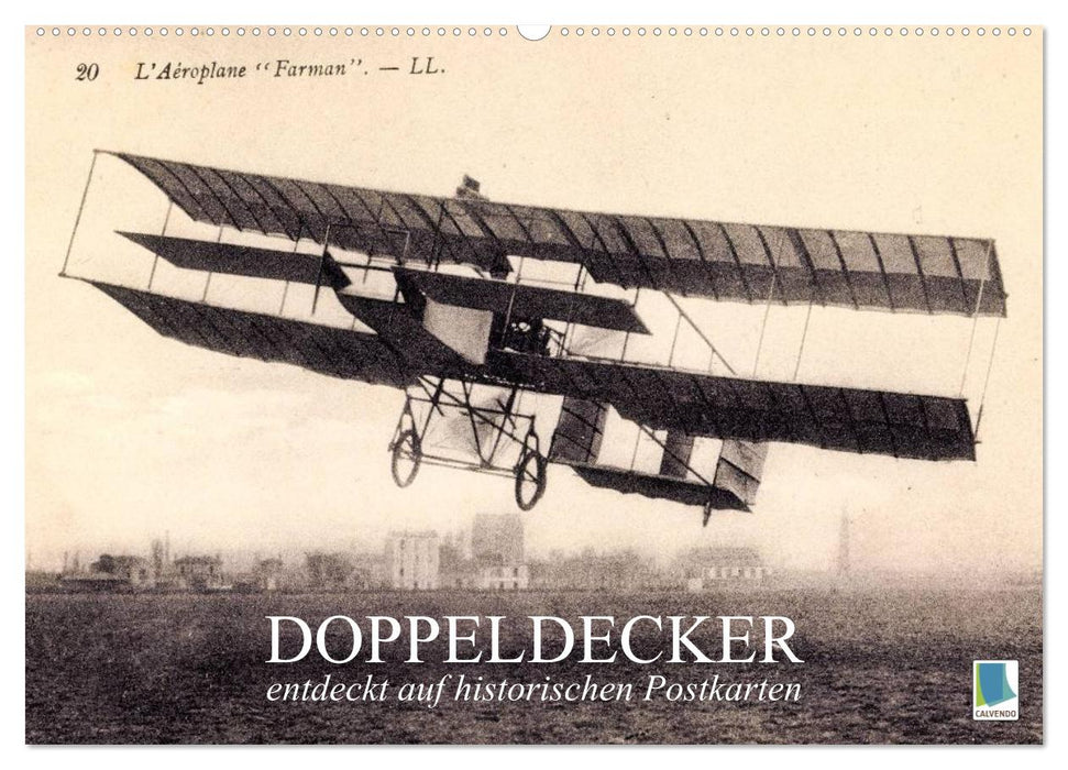 Doppeldecker entdeckt auf historischen Postkarten (CALVENDO Wandkalender 2027)