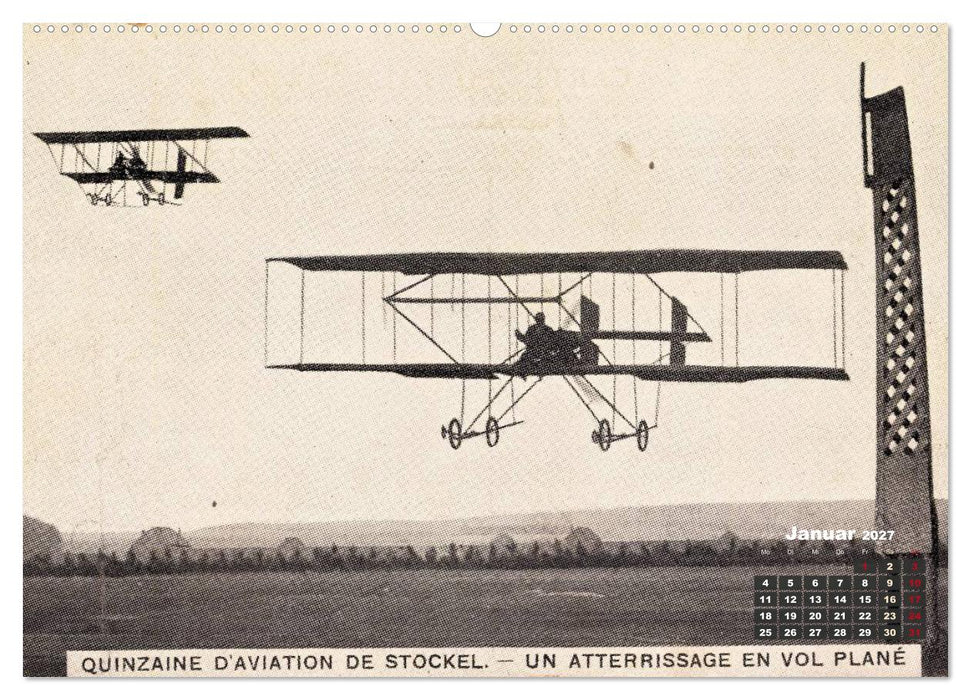 Doppeldecker entdeckt auf historischen Postkarten (CALVENDO Wandkalender 2027)