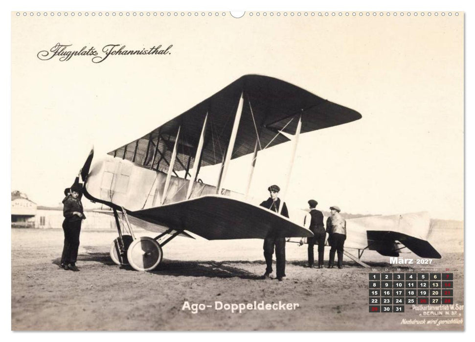 Doppeldecker entdeckt auf historischen Postkarten (CALVENDO Wandkalender 2027)
