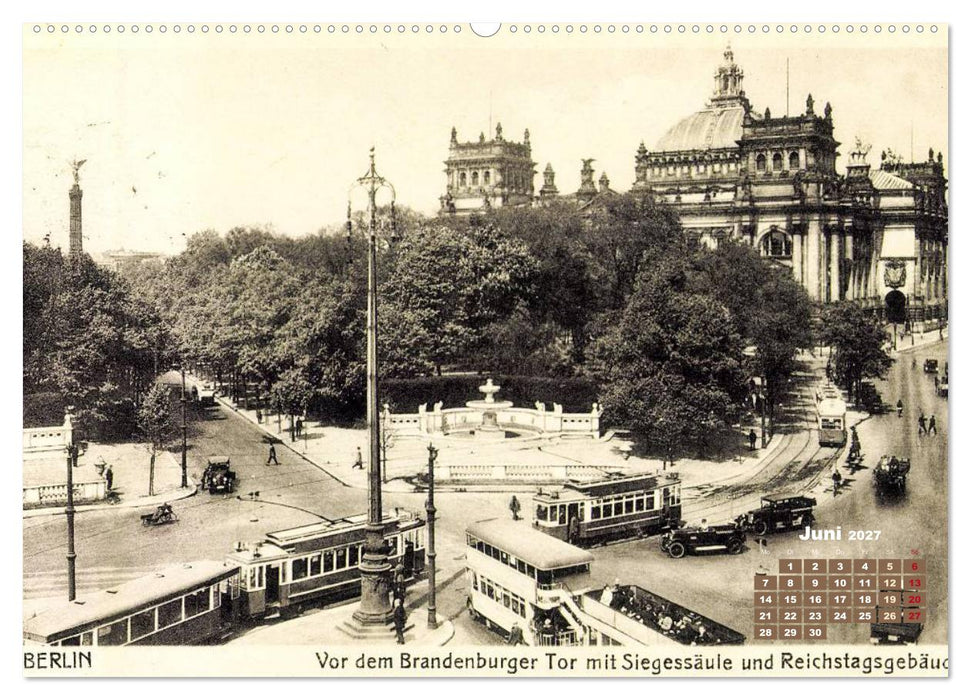 Grüße aus Berlin – Die Stadt in historischen Ansichten (CALVENDO Wandkalender 2027)