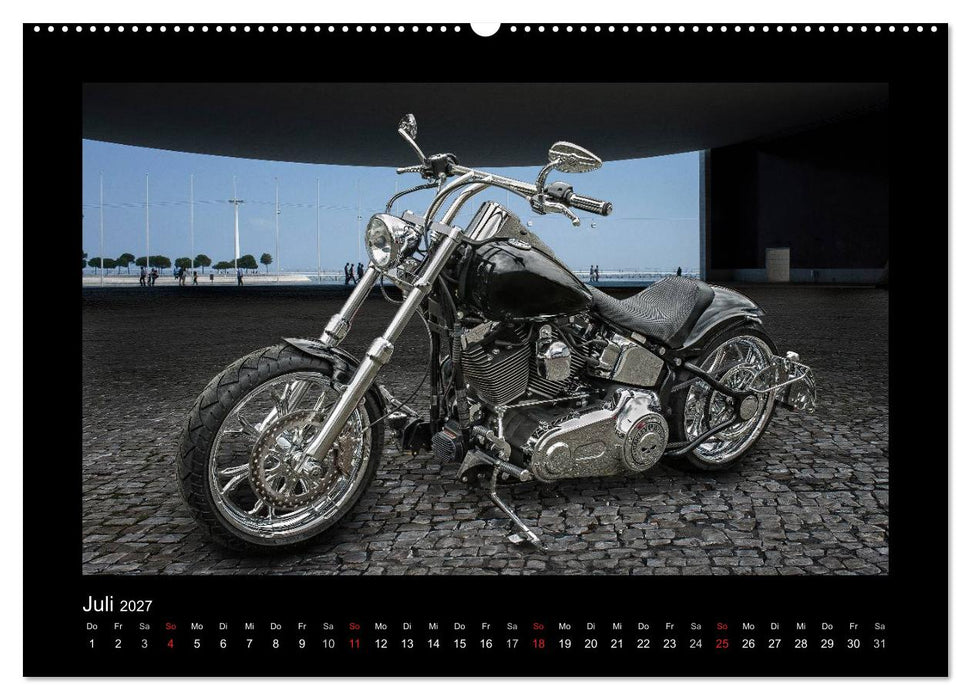 Motorrad-Träume – Chopper und Custombikes (CALVENDO Premium Wandkalender 2027)