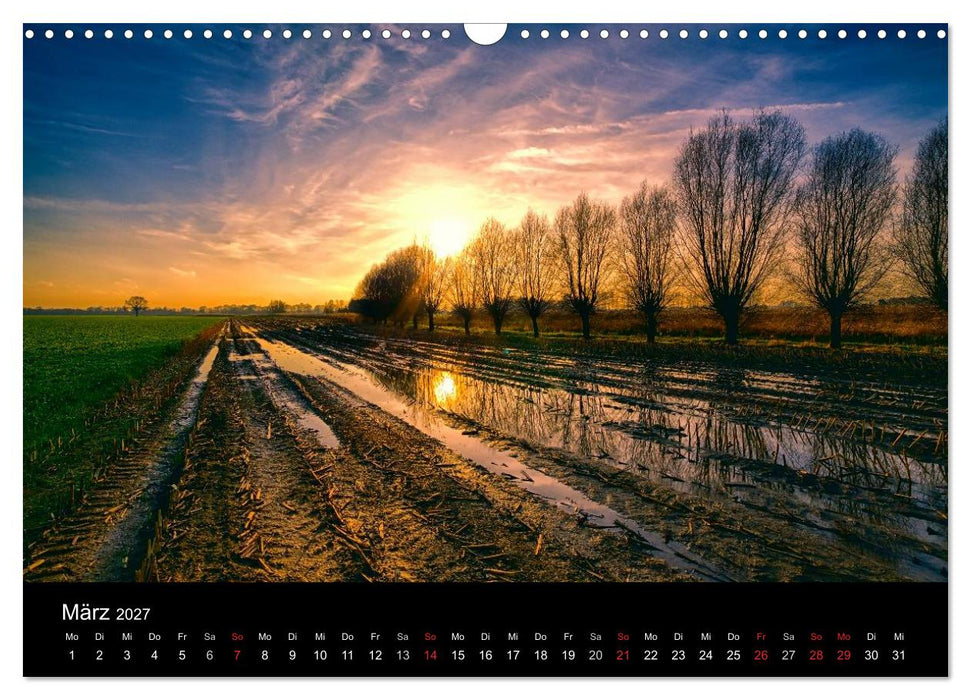 Die Farben des Niederrheins (CALVENDO Wandkalender 2027)