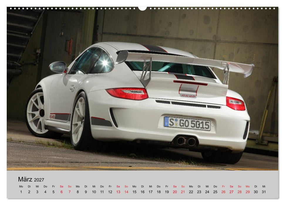 Porsche GT3RS 4,0 (CALVENDO Premium Wandkalender 2027)